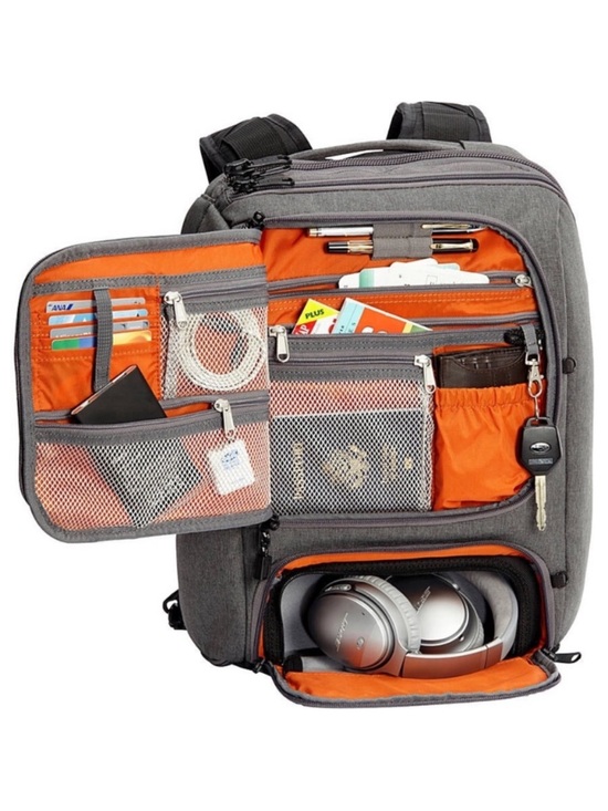 eBags Pro Slim Laptop Backpack Heather Gray | EUC main image 7